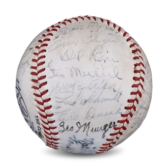 1946 St. Louis Cardinals  World Champions Team Signed Baseball (28 Signatures)